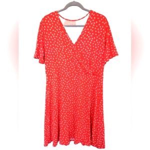 Hawthorne Women's XXL  dress. Floral coral color